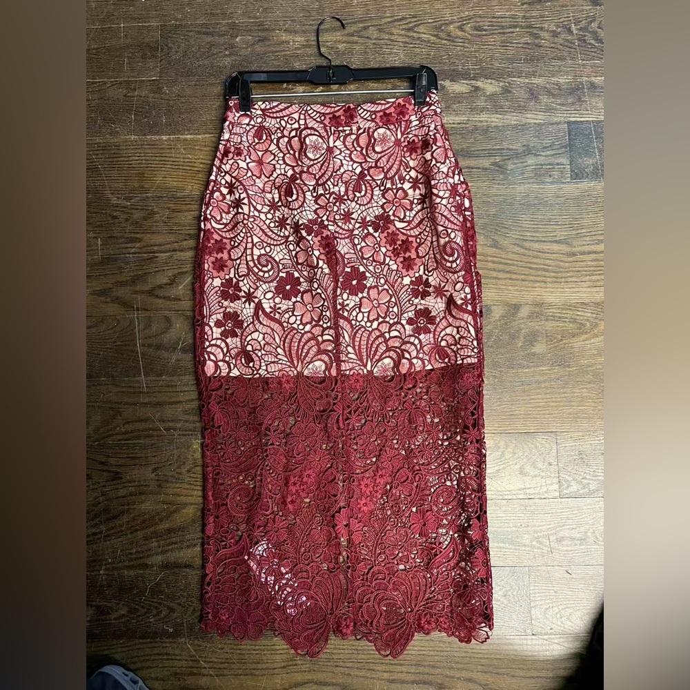 Reiss Flo Lace Pencil Skirt